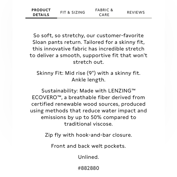 Banana Republic Yellow Sloan Slim Fit Pants - Picture 7 of 7